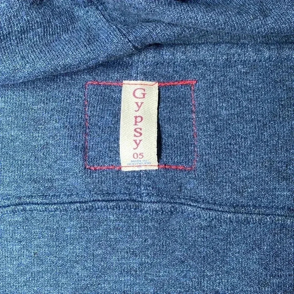 Gypsy 05 Women’s Hoodie Small Sweatshirt Full Zip Graphic Blue Grey - Picture 7 of 8